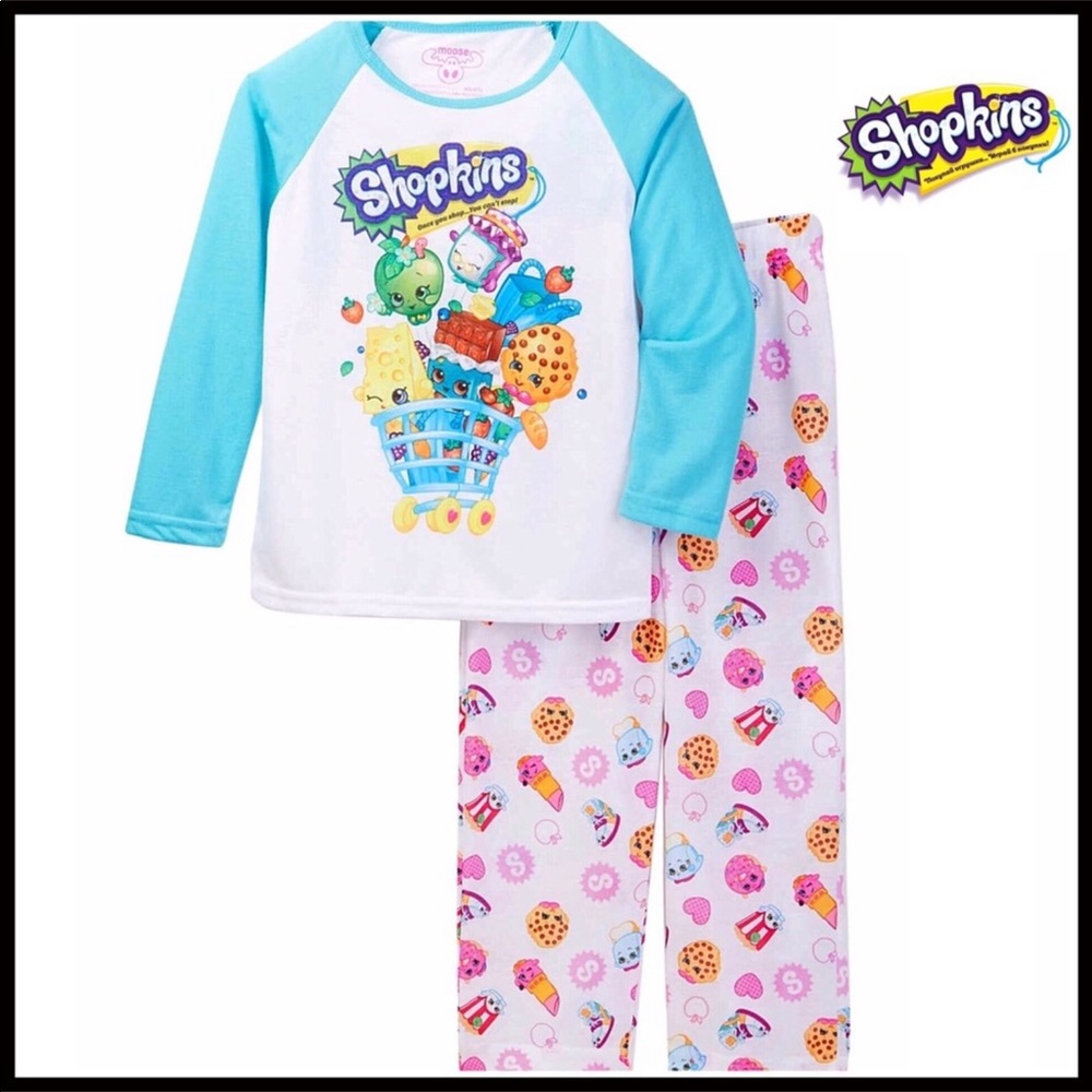 SHOPKINS PJS GIRL’S FLEECE PAJAMAS - Picture 8 of 8
